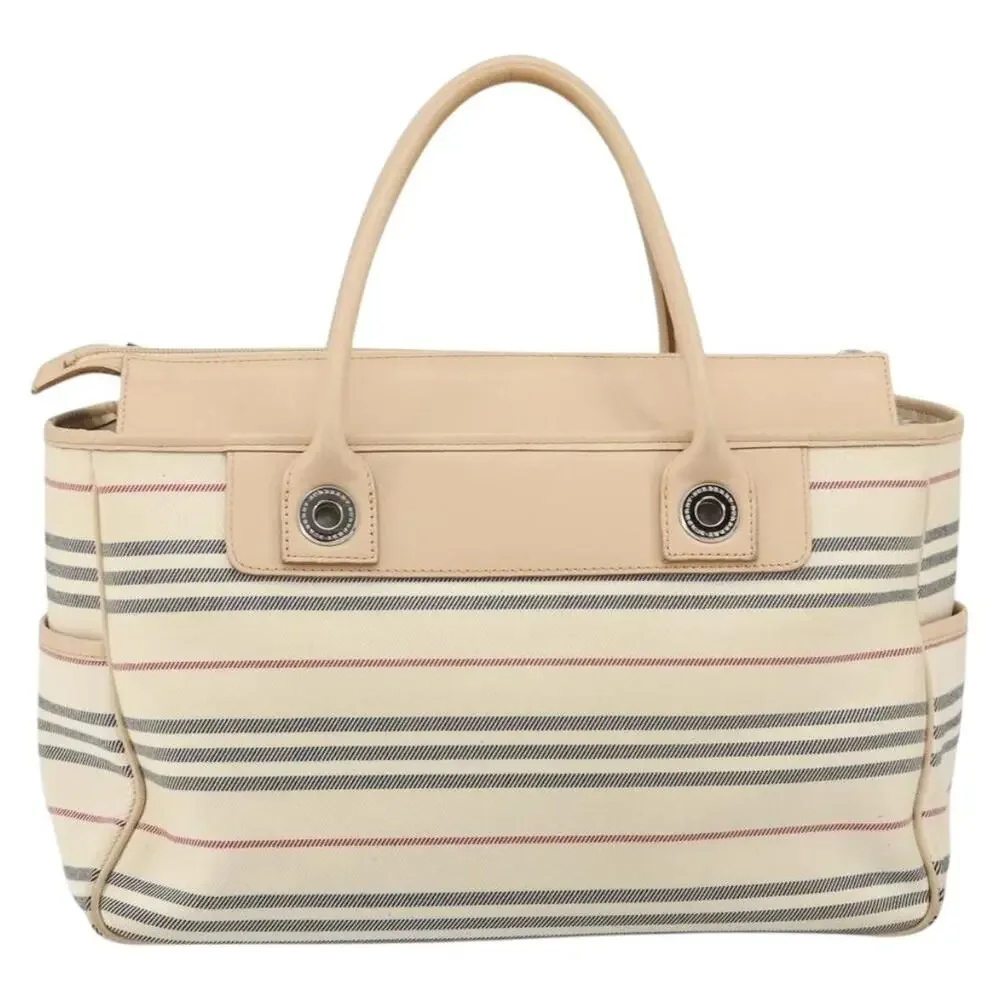 Burberry Tote Bag Ivory White